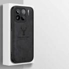 For Xiaomi 15S  Pro Deer Head Cloth Skin All-inclusive Phone Case(Black) - 3