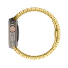 For Apple Watch SE 2023 44mm One-bead Paint Alloy Butterfly Buckle Watch Band(Gold) - 3