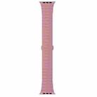 For Apple Watch Series 9 45mm One-bead Paint Alloy Butterfly Buckle Watch Band(Pink) - 2