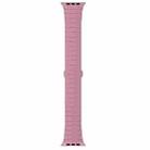 For Apple Watch SE 2022 44mm One-bead Paint Alloy Butterfly Buckle Watch Band(Pink) - 2