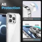 For iPhone 16 Pro NORTHJO 5 in 1 Clear Phone Case with 2pcs Screen Film + 2pcs Camera Lens Film - 2