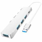 ADS-301A USB 3.0 to Type-C + USB 3.0 / 2.0 4-Ports Hub Laptop Expander(Silver) - 1