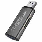 ADS-118 2 in 1 Data Transfer OTG Adapter USB + 8 Pin SD TF Memory Card U-Disk Reader(Black) - 1