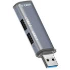 ADS-302A 3 in 1 USB to USB 3.0 / 2.0 Hub Expansion Station USB Adapter(Grey) - 1