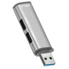ADS-302A 3 in 1 USB to USB 3.0 / 2.0 Hub Expansion Station USB Adapter(Silver) - 1