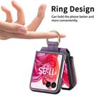 For Motorola Razr 60 Ultra Retro Ring Vertical Zipper Wallet Phone Case(Purple) - 3