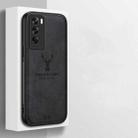 For OPPO Reno12 Global Deer Head Cloth Skin All-inclusive Phone Case(White) - 3