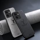 For OPPO Reno13 F Deer Head Cloth Skin All-inclusive Phone Case(White) - 2