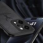 For OPPO Reno14 Pro Global Deer Head Cloth Skin All-inclusive Phone Case(Black) - 3