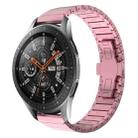 For Samsung Galaxy Watch 46mm 22mm One Bead Paint Butterfly Buckle Alloy Watch Band(Pink) - 1