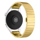 For Huawei Watch GT3 Pro 46mm 22mm One Bead Paint Butterfly Buckle Alloy Watch Band(Gold) - 2