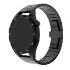 For Xiaomi Watch 2 22mm One Bead Paint Butterfly Buckle Alloy Watch Band(Black) - 1