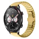 For Honor Magic Watch 22mm One Bead Paint Butterfly Buckle Alloy Watch Band(Gold) - 1