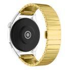 For Honor Watch Dream 22mm One Bead Paint Butterfly Buckle Alloy Watch Band(Gold) - 2