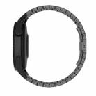 For Ticwatch Pro3 22mm One Bead Paint Butterfly Buckle Alloy Watch Band(Black) - 3