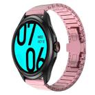 For Ticwatch Pro 2021 22mm One Bead Paint Butterfly Buckle Alloy Watch Band(Pink) - 1