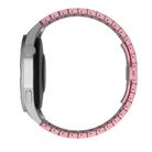 For Ticwatch E2 22mm One Bead Paint Butterfly Buckle Alloy Watch Band(Pink) - 3