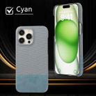 For iPhone 12 Pro Stitching Cloth PU Shockproof Phone Case(Blue) - 2