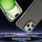 For iPhone 12 Pro Stitching Cloth PU Shockproof Phone Case(Grey) - 3