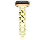 For Apple Watch SE 2023 44mm Quick-Release Metal Chain Watch Band(Gold) - 3