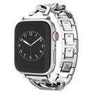 For Apple Watch Series 6 44mm Quick-Release Metal Chain Watch Band(Silver) - 1