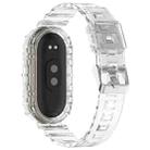 For Xiaomi Smart Band 9 / 9 NFC Glacier Metal Buckle Integrated TPU Watch Band(Transparent White) - 2