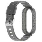 For Xiaomi Smart Band 9 / 9 NFC Glacier Metal Buckle Integrated TPU Watch Band(Transparent Black) - 3