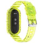 For Xiaomi Smart Band 9 / 9 NFC Glacier Metal Buckle Integrated TPU Watch Band(Transparent Yellow) - 2