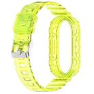 For Xiaomi Smart Band 9 / 9 NFC Glacier Metal Buckle Integrated TPU Watch Band(Transparent Yellow) - 3