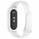 For Xiaomi Smart Band 9 / 9 NFC Solid Color Integrated Silicone Watch Band(White) - 2