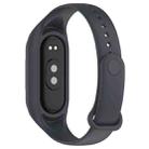 For Xiaomi Smart Band 9 / 9 NFC Solid Color Integrated Silicone Watch Band(Dark Grey) - 2