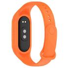 For Xiaomi Smart Band 9 / 9 NFC Solid Color Integrated Silicone Watch Band(Orange) - 2