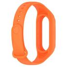 For Xiaomi Smart Band 9 / 9 NFC Solid Color Integrated Silicone Watch Band(Orange) - 3