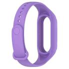 For Xiaomi Smart Band 9 / 9 NFC Solid Color Integrated Silicone Watch Band(Purple) - 3