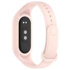 For Xiaomi Smart Band 9 / 9 NFC Solid Color Integrated Silicone Watch Band(Pink) - 2