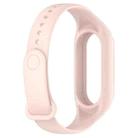 For Xiaomi Smart Band 9 / 9 NFC Solid Color Integrated Silicone Watch Band(Pink) - 3