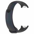 For Xiaomi Smart Band 9 / 9 NFC Metal Connector Solid Color Silicone Watch Band(Dark Gray) - 3