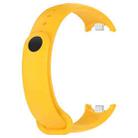 For Xiaomi Smart Band 9 / 9 NFC Metal Connector Solid Color Silicone Watch Band(Light Yellow) - 3