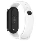 For Xiaomi Smart Band 9 / 9 NFC Metal Connector Solid Color Silicone Watch Band(White) - 2