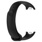 For Xiaomi Smart Band 9 / 9 NFC Metal Connector Solid Color Silicone Watch Band(Black) - 3