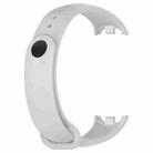 For Xiaomi Smart Band 9 / 9 NFC Metal Connector Solid Color Silicone Watch Band(Light Gray) - 3