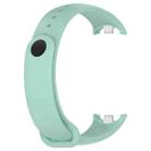 For Xiaomi Smart Band 9 / 9 NFC Metal Connector Solid Color Silicone Watch Band(Teal Green) - 3