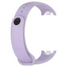 For Xiaomi Smart Band 9 / 9 NFC Metal Connector Solid Color Silicone Watch Band(Purple) - 3