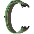 For Xiaomi Smart Band 9 Loop Nylon Hook and Loop Fastener Watch Band(Dark Green) - 3