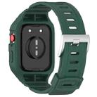 For Huawei Watch Fit3 Armour Integrated TPU Watch Band(Dark Green) - 2