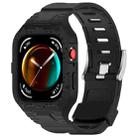 For Huawei Watch Fit3 Armour Integrated TPU Watch Band(Black) - 1