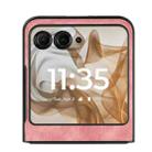 For Motorola Razr 50 Ultra Vintage Leather PC Back Cover Phone Case(Pink) - 2