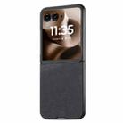 For Motorola Razr 60 Vintage Leather PC Back Cover Phone Case(Black) - 2