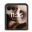 For Motorola Razr 60 Vintage Leather PC Back Cover Phone Case(Black) - 3