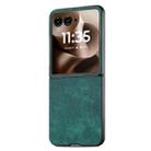For Motorola Razr 60 Ultra Vintage Leather PC Back Cover Phone Case(Green) - 2